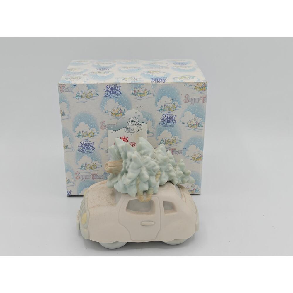 Precious Moments Sugar Town Car 529443 Enesco 1992 Porcelain Figurine With Box